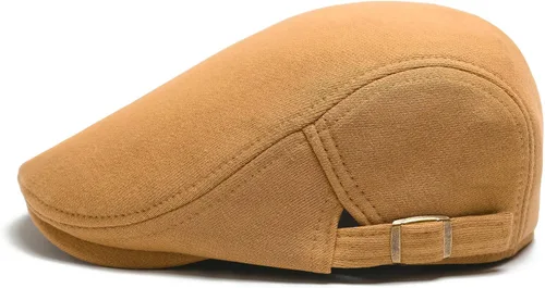 Vista 34 de VOBOOM Hombres Newsboy Cap Algodón Flat Ivy Gatsby Driving Hat