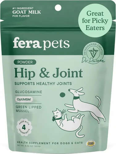 Vista 11 de Fera Pets Leche de Cabra - Suplemento Calmante para Perros y Gatos - Ashwagandha, L-Teanina y Flor de la Pasión - Apoya el Alivio de la Ansiedad