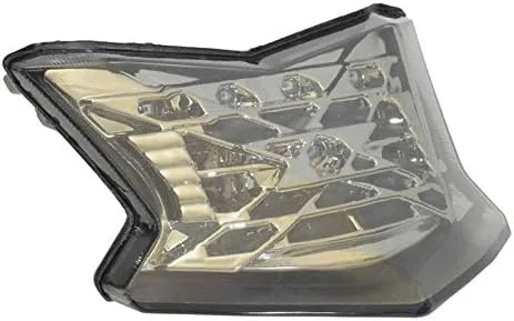 Vista 2 de Luz trasera trasera intermitentes de freno Luz LED integrada para Kawasaki Z650 Z900 Ninja 650 2017 2018 2019 2020 2021 (cromo)