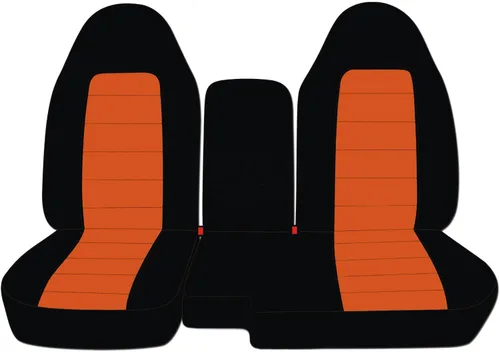 Vista 9 de Cubreasientos de camiones de dos tonos/vehículos utilitarios Ford Ranger/Explorer Mazda Navajo/Serie B (asientos separados, 60/40) con Negro y azul