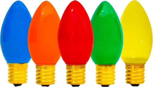 Vista 8 de EST. LEE DISPLAY L D 1902 Cadena de luces C9 de cerámica para interiores y exteriores, bombillas de repuesto de Navidad E17, enchufe C-9