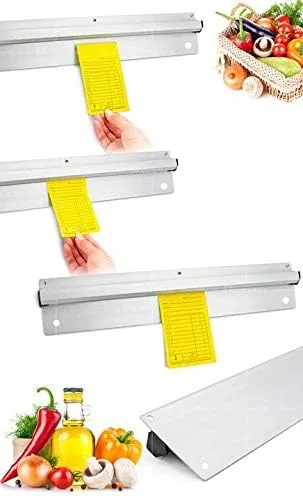 Vista 4 de 18 "cheque rack recibo boleto billete clip orden titular carril aluminio para restaurante oficina hotel