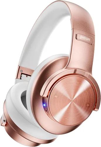 Vista 13 de Picun B8 - Auriculares inalámbricos Bluetooth, 120 horas de reproducción, modos 3EQ, color gris Over-Ear, Built-in Microphone, Multipoint