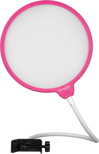 Vista 7 de Studio Micrófono Mic viento visualización Filtro pop filtro Pop dragonpad Soporte Giratorio 360 flexible cuello de cisne Holder, Negro/Blanco