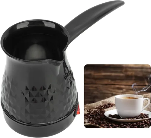 Vista 3 de Hervidor de té eléctrico de 20.3 fl oz de capacidad, 110 V, enchufe de EE. UU. para verter sobre café, control de temperatura de precisión de 45