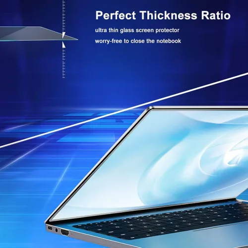 Vista 7 de Protector de pantalla de vidrio templado de 13.3 pulgadas para HP/Dell/ASUS/Sony/Samsung/Lenovo/Acer/MSI/LG 16:9, dureza 9H, 99% Ultra HD