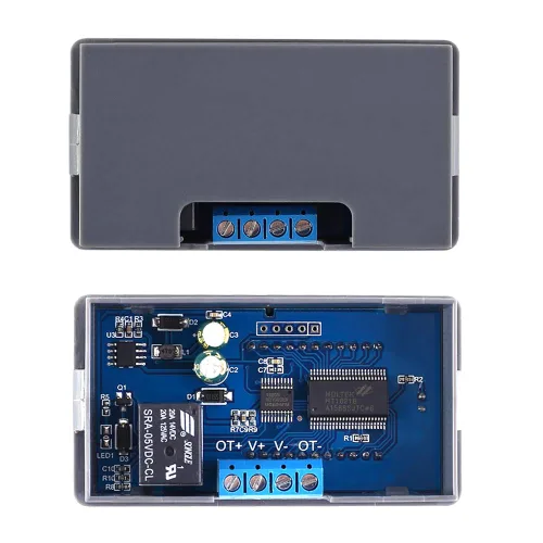 Vista 5 de ICSTATION Protector de bajo voltaje, DC 6V-60V 20A corte de bajo voltaje con pantalla LCD controlador de carga y descarga de batería Protector