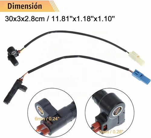 Vista 3 de X AUTOHAUX Sensor de velocidad de salida y sensor de velocidad de entrada