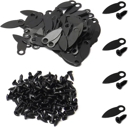 Vista 8 de MroMax 20 piezas de marcos de fotos, botones de giro, clips de plástico para marco de fotos con tornillos, piezas para colgar imágenes, fotos
