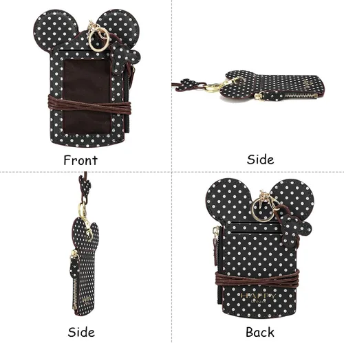 Vista 7 de JOSEKO Cartera con forma de animal para mujer, con forma de cuello, con forma de lunares, monedero