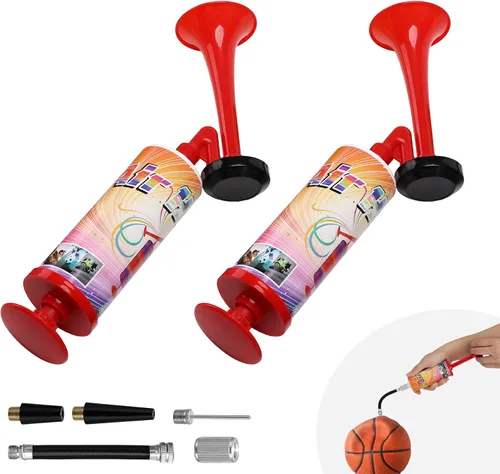 Vista 13 de Bocina de aire portátil, BANHAO Bocina de aire de aluminio de ruido fuerte para seguridad de botes, coches, eventos deportivos, bocina de aire