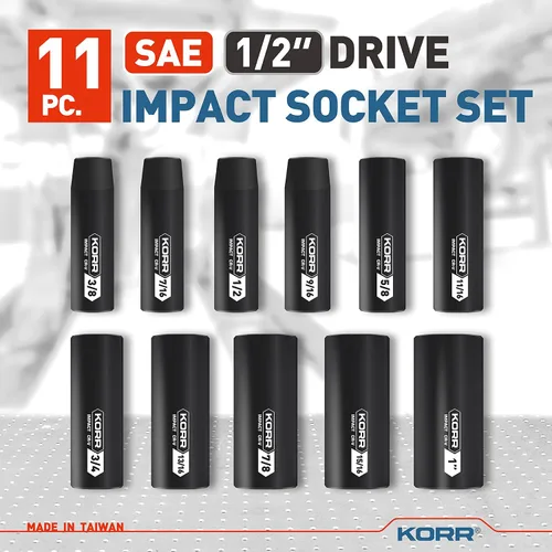 Vista 3 de KORR Tools KSS001 - Juego de llaves de impacto