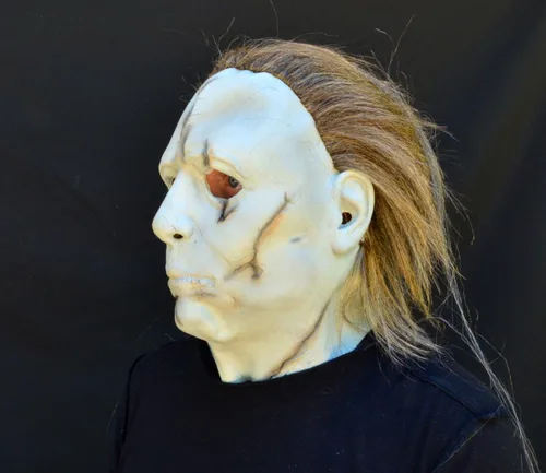 Vista 3 de Acid Tactical - Máscara de látex espeluznante de película de Halloween - Michael Myers