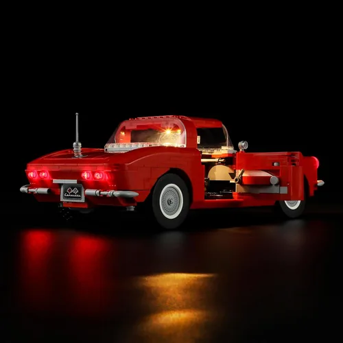 Vista 4 de Lightailing Luz para Lego- 10321 Corvette 1961 Kit de iluminación LED compatible con el modelo de bloques de construcción Lego NO incluido