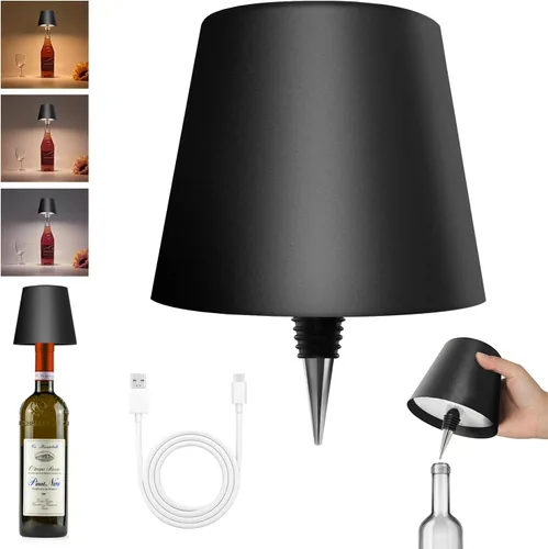 Vista 21 de 2025 Nueva Lámpara Inalámbrica para Botellas - Luces LED para Botellas de Licor y Vino, Pantalla Inalámbrica, Luz Superior para Botella de Whisky