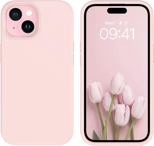 Vista 78 de GUAGUA Funda compatible con iPhone 17 Pro Max de 6.9 pulgadas, silicona líquida, goma de gel suave, delgada, forro de microfibra delgada