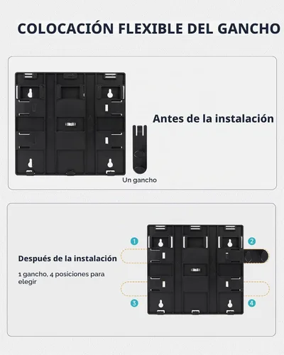 Vista 4 de AIKE Dispensador de champú y acondicionador de ducha de 3 cámaras para baño Negro