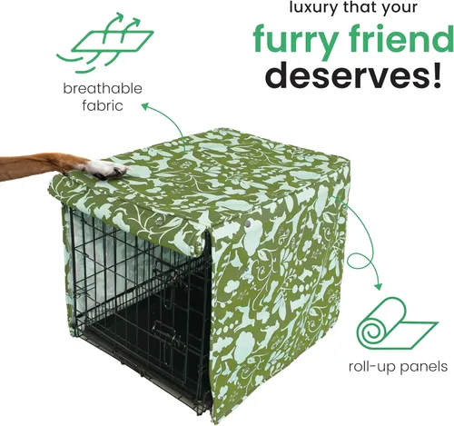 Vista 5 de Molly Mutt cubierta para jaula de perro, cubierta para perro, cubierta para jaulas de perro, cubiertas para jaulas de perro, crea una jaula de perro