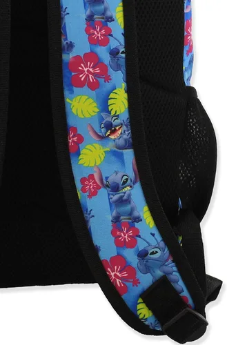 Vista 6 de Lilo and Stitch - Mochila escolar de 16 pulgadas para niño Azul Patchwork talla única Clásico