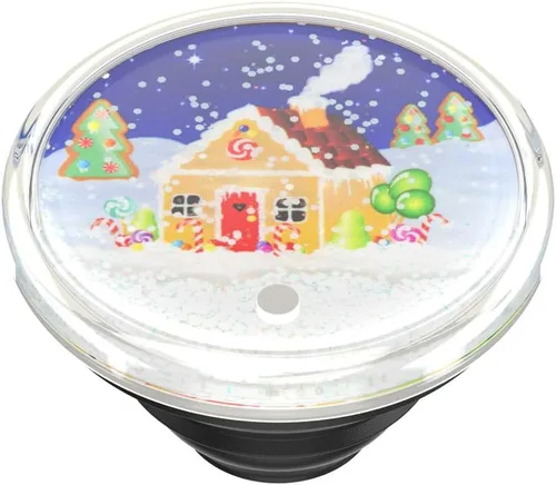 Vista 4 de PopSockets - Agarre para teléfono con soporte expandible, agarre adhesivo - Tidepool Candy Cane Lane