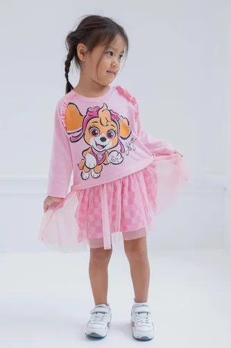 Vista 4 de Paw Patrol Skye - Vestido de rizo francés para niñas pequeñas