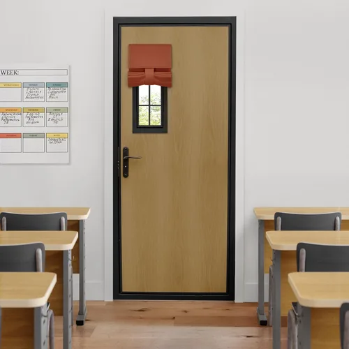 Vista 30 de HOMEIDEAS Cortinas Opacas para Aula para Puerta Principal, Cubierta de Ventana de Puerta de Aula, Persianas de Privacidad con Aislamiento Térmico