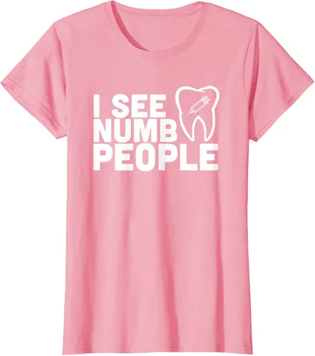 Vista 11 de I see Numb People - Camiseta de regalo para dentista dental, Negro, S