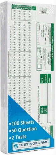Vista 4 de TEST-881E 881 E Formularios de prueba compatibles con Scantron (paquete de 25 hojas)