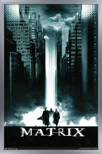 Vista 11 de Trends International The Matrix - Póster de pared de arte clave, 14.725 x 22.375 pulgadas, versión enmarcada de madera de granero Versión enmarcada