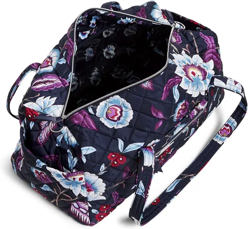 Vista 3 de Vera Bradley Iconic Performance - Bolsa de viaje de sarga tamaño mediano