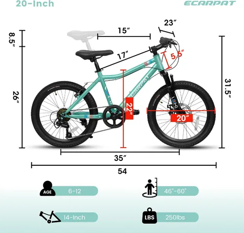 Vista 7 de Full Suspension Mountain Bike 21-Speed Verde