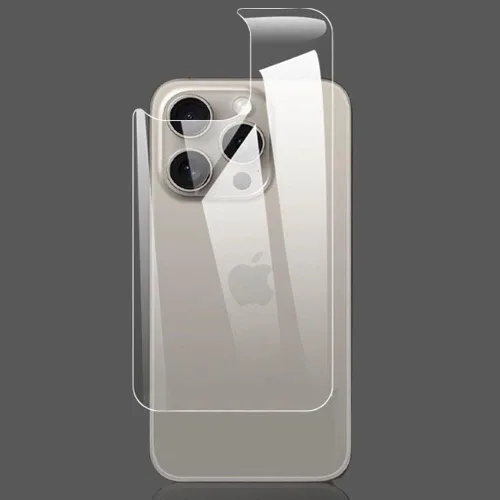 Vista 2 de Epivol Película protectora de pantalla trasera para iPhone 15 Pro Max Película de hidrogel no vidrio