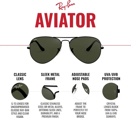 Vista 6 de Ray-Ban RB3025 Aviator Flash Gafas de sol espejadas