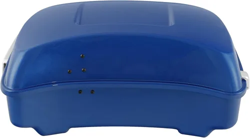 Vista 4 de XMT-MOTO Tronco picado para Harley Touring Road King 14-Up azul eléctrico