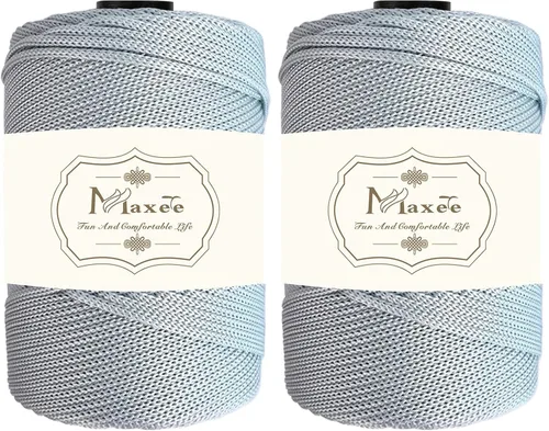 Vista 90 de Cordón de macramé de poliéster de alta calidad de 0.118 in × 218 yardas, 0.118 in, 100% polipropileno, ideal para ganchillo, ganchos de pared