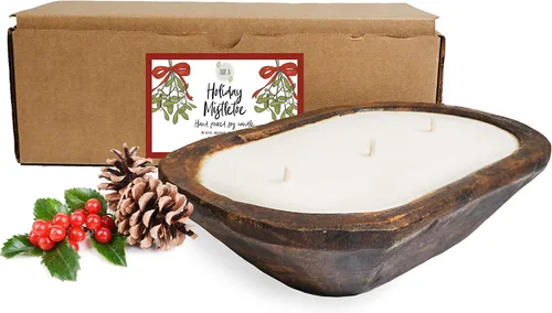 Vista 18 de Aira Velas de Soja - Orgánicas, Kosher, Veganas, en Frasco Mason con Mezclas de Aceites Esenciales de Grado Terapéutico - Cera de Vela de Soja 100%