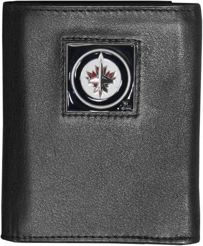 Vista 14 de Siskiyou Sports NHL Executive Cartera de cuero genuino de tres pliegues