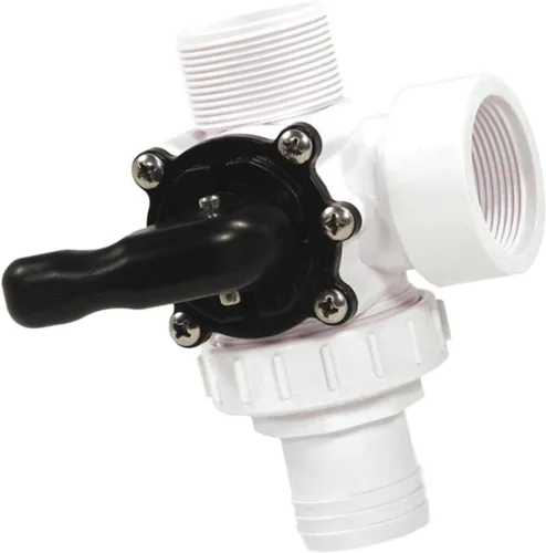 Vista 3 de HydroTools - Válvula de bola estándar de 3 vías para piscina y spa, 6.25 pulgadas