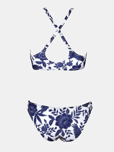 Vista 84 de CUPSHE - Conjunto de bikini de dos piezas para mujer, estampado floral y detalle de nudo de conejo