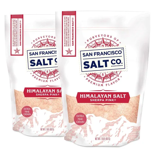 Vista 12 de Sherpa Pink Sal del Himalaya – Grano extrafino, 2 libras. Totalmente natural, sin gluten, sin aditivos Perfecto para cocinar y recetas diarias