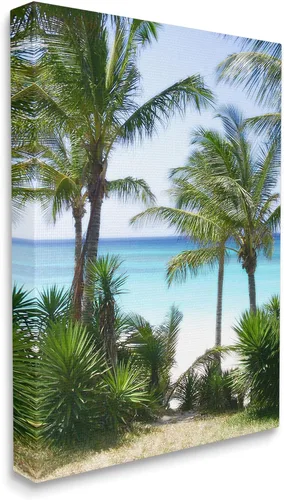 Vista 2 de Stupell Industries Lienzo decorativo para pared con palmeras cerca de la playa de Noah Bay Stupell Industries · By Noah Bay · Ready to hang ·