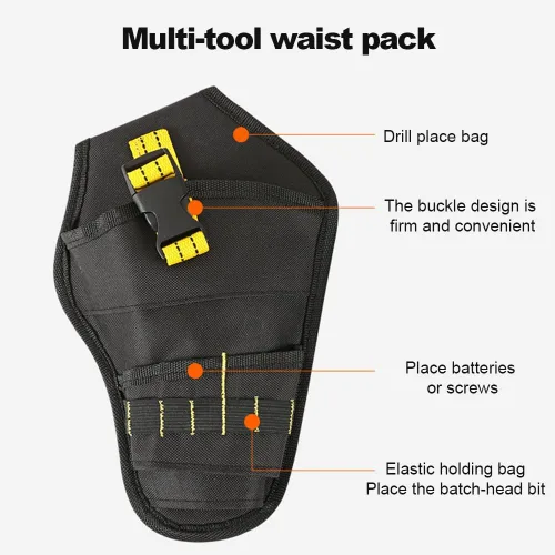 Vista 3 de Funda de taladro de extracción rápida,Funda de conductor de impacto de servicio pesado,Funda de taladro para bolsa de herramientas de conductor