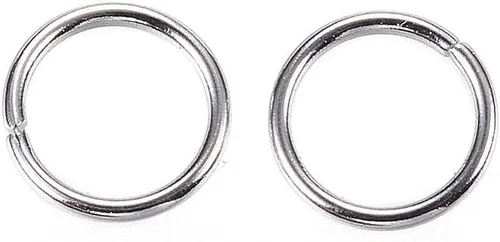 Vista 32 de HDSupplies 100 piezas - 4mm de argollas de acero inoxidable 304 de tono negro - Calibre 22 (espesor de 0.6mm)
