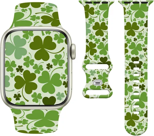 Vista 13 de Holiday Watchband Compatible with Apple Watch 38mm 40mm 41mm 42mm 44mm 45mm 49mm Women Men,Soft Silicone Cute Sport Strap for Apple Watch Ultra