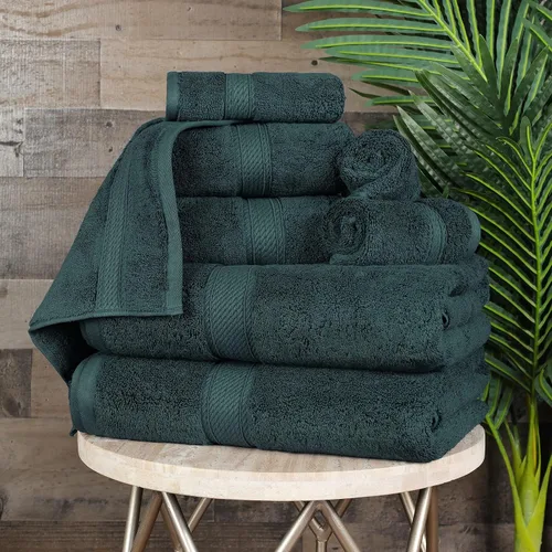 Vista 130 de BNM Toallas de Algodón Egipcio de Peso Pesado, Ideales para Baño, Ducha, Spa, Hotel, 800 GSM, Toallas Faciales/de Aseo, Toallas de Mano, Toallas