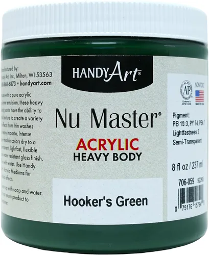 Vista 19 de Handy Art Nu Master - Pintura acrílica de cuerpo pesado, 8 onzas, carmesí Alizarin