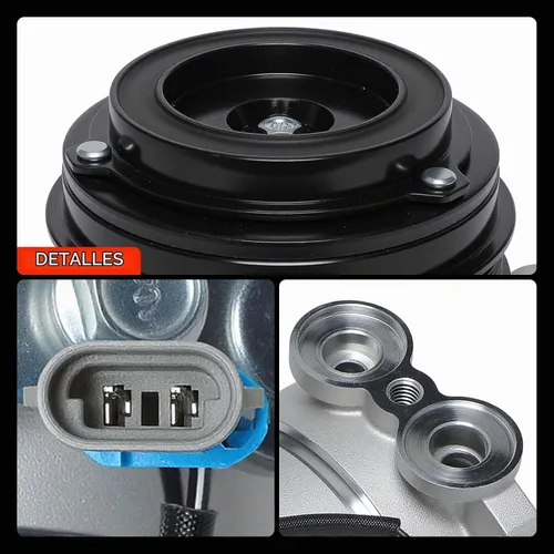 Vista 11 de A-Premium Compresor de aire acondicionado con embrague compatible con Chevrolet, modelos GMC - Silverado, Sierra, Suburban, Yukon, Tahoe y más