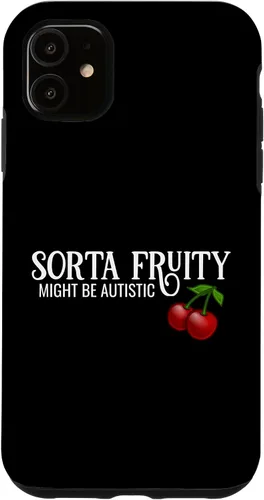 Vista 8 de Sorta Fruity Autistic Bisexual Queer Lesbian Autism Cherry Case for iPhone 16