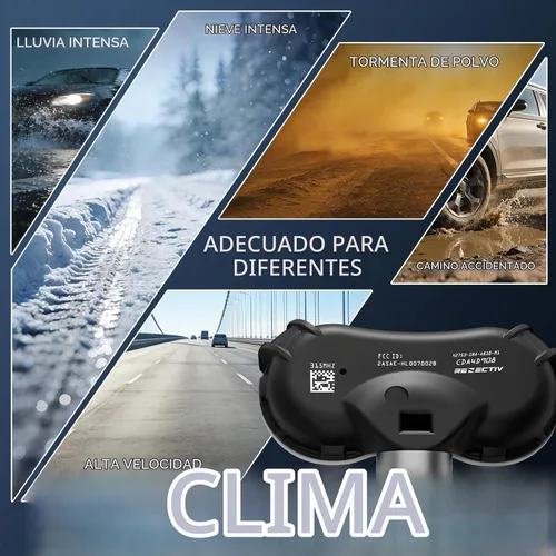 Vista 10 de RENECTIV Sensor TPMS, sistema de monitoreo de presión de neumáticos de 315 Mhz, juego de 1