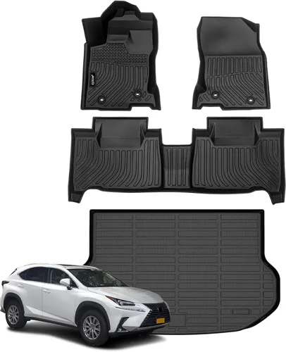 Vista 102 de Juego completo de tapetes de auto para todo tipo de clima, revestimiento automotriz para piso y maletero